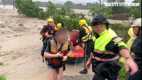 台南,後壁區,橡皮艇,受困,淹水