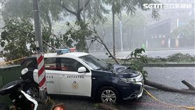 高雄,鼓山分局,龍華派出所,警車,凱米,颱風