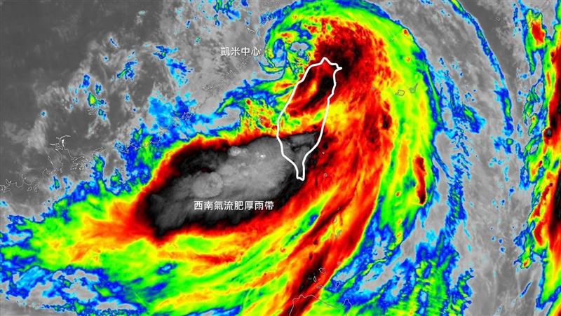凱米超肥厚颱風尾！下波更強雷雨帶靠近中