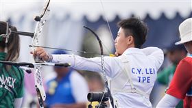 ▲巴黎奧運，台灣女子射箭隊雷千瑩。（圖／中華奧會提供）