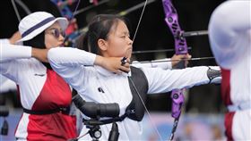 ▲巴黎奧運，台灣女子射箭隊李彩綺。（圖／中華奧會提供）