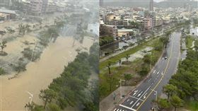 高雄淹大水退水情形。（圖／翻攝自臉書粉專「貓與邪佞的手指」）