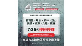 凱米颱風,高雄,上班上課,颱風假