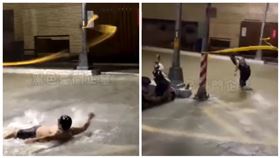 泥水,颱風假,風雨,颱風,嘉義,民雄