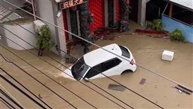 漂漂河,災情,轎車,白色,高雄