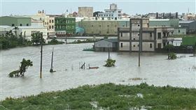 鹿港頂番婆淹水。（圖／翻攝自「彰化人大小事」臉書）