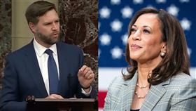 范斯、賀錦麗（圖／翻攝自Kamala Harris、X @JDVance）