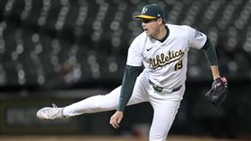 ▲運動家終結者火球男米勒（Mason Miller）。（圖／美聯社／達志影像）