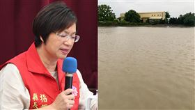 王惠美,北斗淹水。（圖／翻攝自王惠美、「彰化人大小事」臉書）