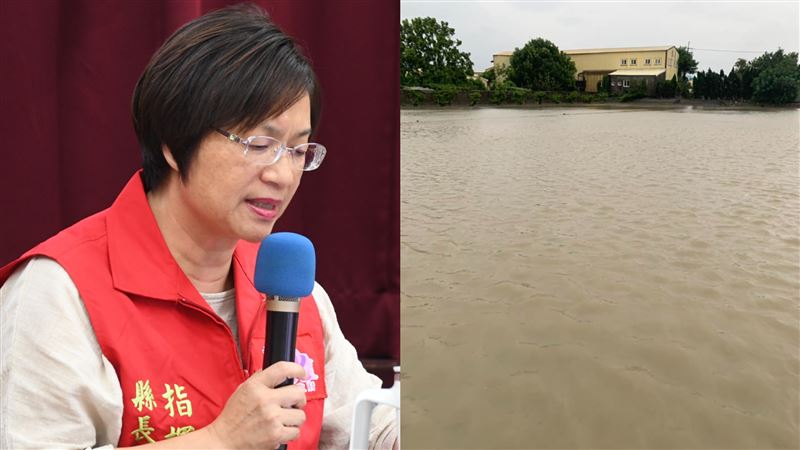 彰化人涉水上班嗆罷免　王惠美二度發聲了