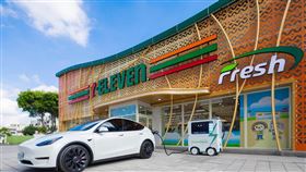 7-ELEVEN「首府門市」導入E-HERO 3服務車主。（圖／達拉電能提供）