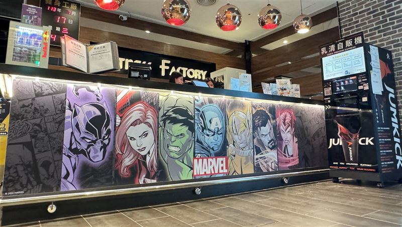 健身工廠聯手漫威　打造首家主題健身房