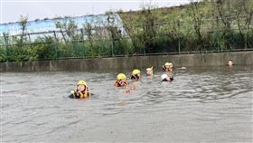 今日雲林水林鄉一名男童與父親外出時失足落水。（圖／林岳璋提供）