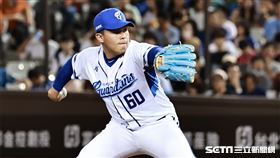 ▲富邦悍將後援投手曾峻岳。（圖／記者劉彥池攝影）