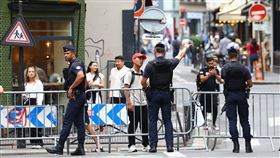 在巴黎奧運期間，法國警方嚴加戒備。（圖／路透社／達志影像）