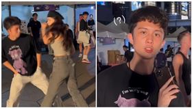 孫安佐與歐斯卡當街對打。（圖／翻攝自歐斯卡IG）