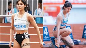 中國,田徑,夏思凝,跨欄,三角褲,高衩