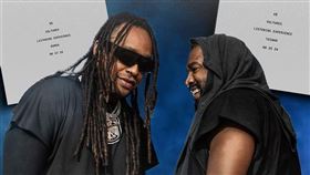 ▲肯伊威斯特（右）與Ty Dolla $ign終於正式宣佈來台消息。（圖／翻攝自tydollasign IG）