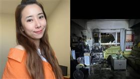 陳怡婷家中遇到火災，屋內慘況曝光。