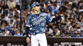 ▲富邦悍將中繼投手張奕。（圖／記者劉彥池攝影）