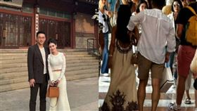 汪小菲夫妻被捕捉在米蘭現身。（圖／翻攝自微博）