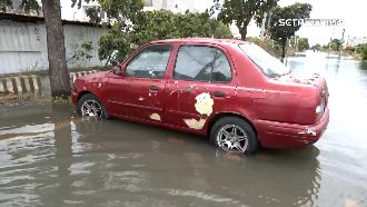 獨／風災後空拍！台南4區積水未退
