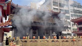 「斗六媽」新興宮火煙竄天際！現場畫面曝