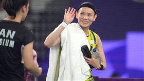 台灣羽球女單一姐戴資穎小組賽首戰擊敗比利時女將譚蓮妮。（圖／中華奧會提供）