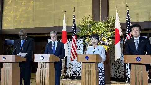 美日2+2會談譴責中　重申台海和平重要性