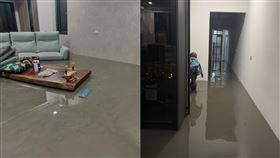 ▲網紅Nini老師的住家淹水。（圖／Threads　nini_chang0720）