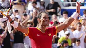 ▲納達爾（Rafael Nadal）奧運男單次輪將碰喬科維奇（Novak Djokovic），他看好對方晉級。（圖／美聯社／達志影像）