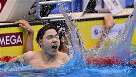 中國蛙王覃海洋在男子蛙泳100公尺獲得第7名。（圖／翻攝自覃海洋微博）