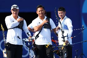 巴黎奧運　台灣射箭男團輕取英國（1）