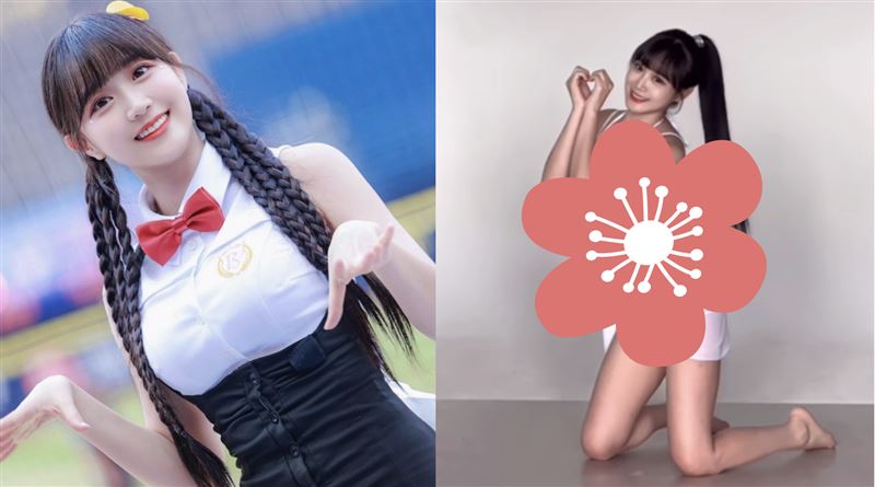 邊荷律黑色泳衣雙峰炸出　跪地10秒片曝光