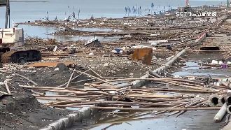 蚵架被沖毀損失上億　中秋烤肉恐吃不到