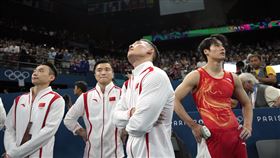 中國體操男團遭日本男團逆轉。（圖／美聯社／達志影像）