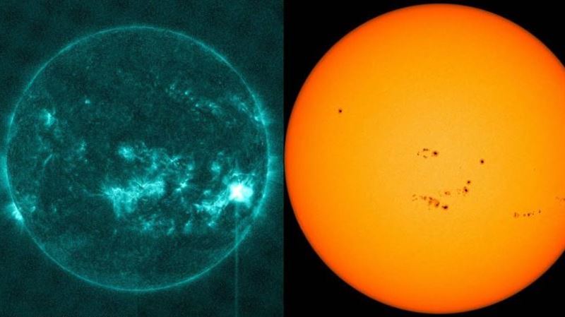 太陽閃焰再稍微密集發生！他曝2圖證實