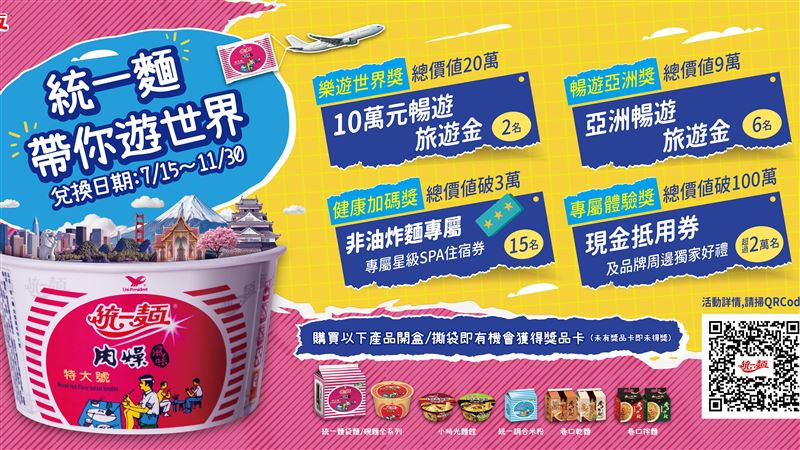 暑假最驚奇　統一麵帶你遊世界