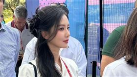 劉詩詩在巴黎看奧運。（圖／翻攝微博）