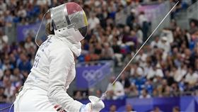 埃及擊劍女將懷胎7月參戰奧運　曝「其實場上有3人」▲（圖／美聯社／達志影像）