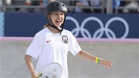 ▲巴黎奧運女子滑板街式賽由首度出戰奧運的日本14歲選手吉澤戀奪下金牌。（圖／美聯社／達志影像）

