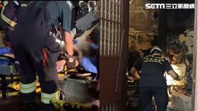 獨居女屋主最後在浴室內被尋獲，當場沒了呼吸心跳，送醫不治。（圖／翻攝畫面）