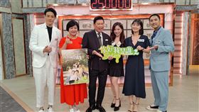 演員崔佩儀、朱芷瑩、李運慶與寇家瑞上節目通告宣傳新戲。（圖／大愛提供）