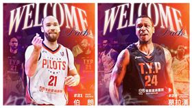 ▲領航猿續約布朗、葛拉漢2位洋將。（圖／桃園璞園領航猿球團提供）