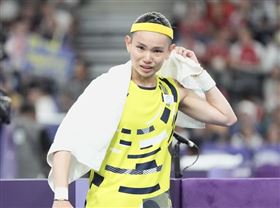 戴資穎受膝傷影響，本屆奧運輸給好友依瑟儂，難過落淚。 （圖／中華奧會提供）
