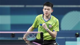 台灣桌球小將高承睿不敵瑞典好手。(圖／中華奧會提供）
