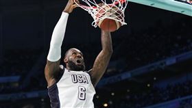 ▲詹姆斯（LeBron James）此役繳出全面數據。（圖／美聯社／達志影像）