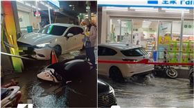 轎車,高壓,事故,底盤,消防栓,新竹