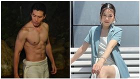 廖苡喬（右）受黃少祺影響開始健身。（圖／翻攝自黃少祺、廖苡喬臉書）