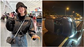 蔡頤榛曝光車禍現場驚險照。（圖／翻攝自蔡頤榛臉書）